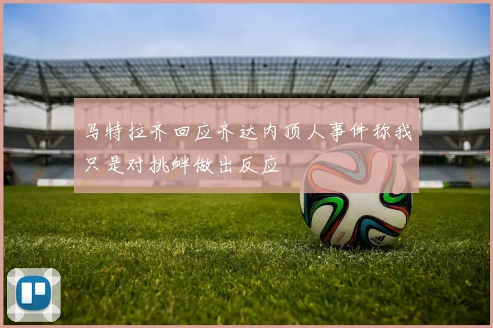 马特拉齐回应齐达内顶人事件称我只是对挑衅做出反应